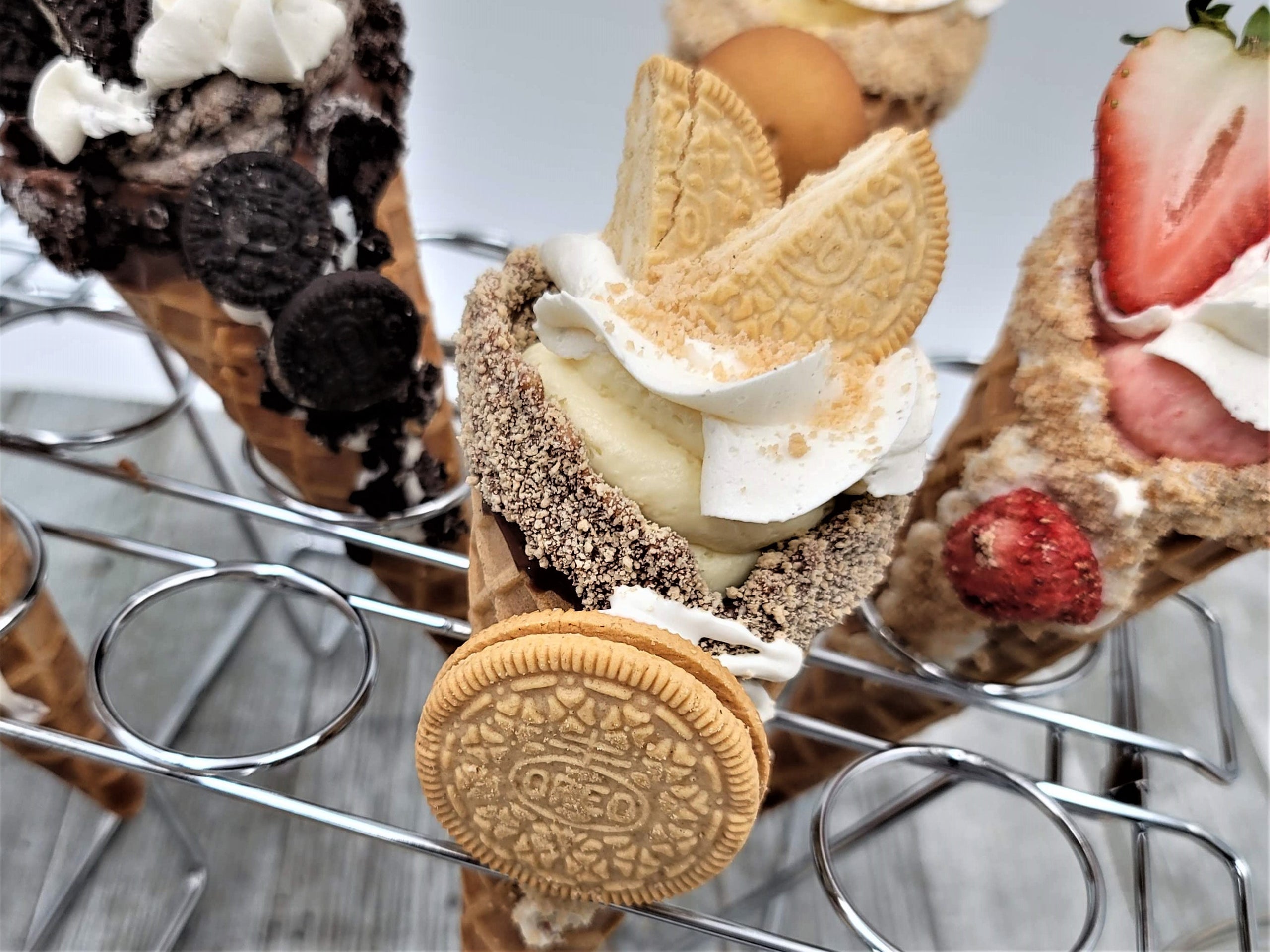 Cheesecake Stuffed Waffle Cones - A Classic Twist